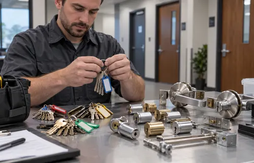Locksmith organizing keys for a master key system