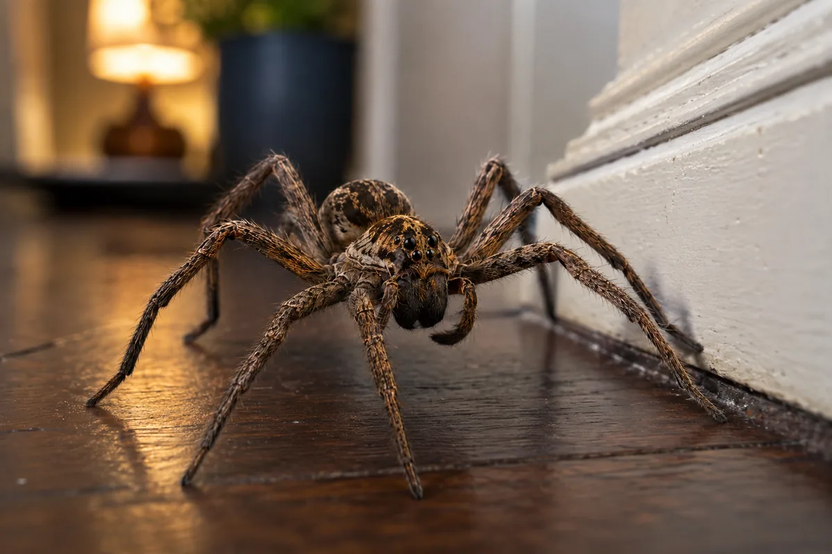 Spider inside a residential property